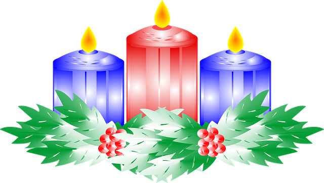 Free download Candles Flame Holly -  free illustration to be edited with GIMP free online image editor