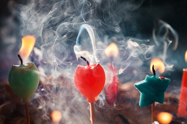 Free download Candles Smoke Birthday -  free photo or picture to be edited with GIMP online image editor