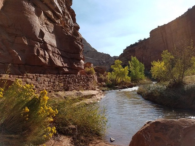 הורדה חינם Canyon River Nature - תמונה או תמונה בחינם לעריכה עם עורך התמונות המקוון GIMP