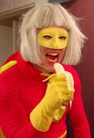 Free download Captain Vlog angrily eats banana free photo or picture to be edited with GIMP online image editor