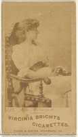 Free download Card 273, Miss Milwood, from the Actors and Actresses series (N45, Type 1) for Virginia Brights Cigarettes free photo or picture to be edited with GIMP online image editor