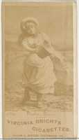 Free download Card 280, Paola Marie, from the Actors and Actresses series (N45, Type 1) for Virginia Brights Cigarettes free photo or picture to be edited with GIMP online image editor