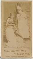 Free download Card 402, Alice Neville and Edith Woodthorpe, from the Actors and Actresses series (N45, Type 1) for Virginia Brights Cigarettes free photo or picture to be edited with GIMP online image editor