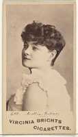 Free download Card 608, Mollie Fuller, from the Actors and Actresses series (N45, Type 1) for Virginia Brights Cigarettes free photo or picture to be edited with GIMP online image editor