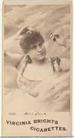 Free download Card 614, Miss True, from the Actors and Actresses series (N45, Type 1) for Virginia Brights Cigarettes free photo or picture to be edited with GIMP online image editor