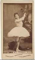 Free download Card 771, Mlle. Chabot, Paris, from the Actors and Actresses series (N45, Type 1) for Virginia Brights Cigarettes free photo or picture to be edited with GIMP online image editor