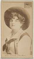 Free download Card 809, Louise Paullin, from the Actors and Actresses series (N45, Type 2) for Virginia Brights Cigarettes free photo or picture to be edited with GIMP online image editor