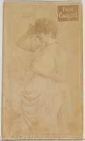 Free download Card 821, Lillie Grub, from the Actors and Actresses series (N45, Type 7) for Dixie Cigarettes free photo or picture to be edited with GIMP online image editor