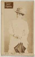 Free download Card 835, Pauline Hall, from the Actors and Actresses series (N45, Type 2) for Virginia Brights Cigarettes free photo or picture to be edited with GIMP online image editor