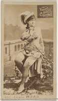 Free download Card 845, Lizzie Webster, from the Actors and Actresses series (N45, Type 2) for Virginia Brights Cigarettes free photo or picture to be edited with GIMP online image editor