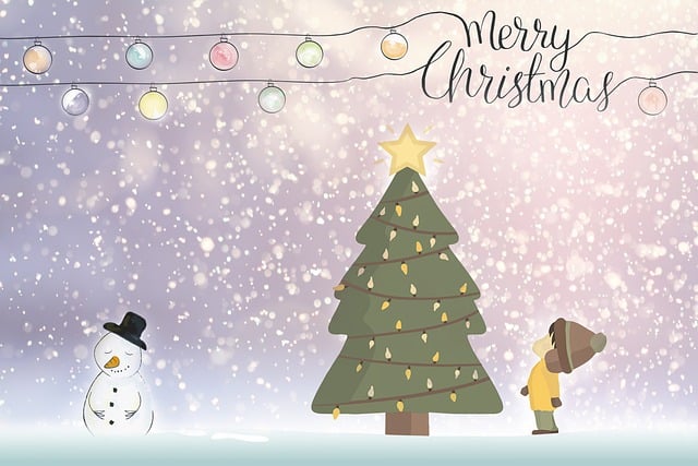Muat turun percuma kad ucapan selamat natal gambar percuma salji untuk diedit dengan editor imej dalam talian percuma GIMP
