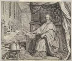 Free download Cardinal Jules Mazarin Seated Within the Gallery of his Palace free photo or picture to be edited with GIMP online image editor
