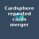 Cardsphere merge repeated cards  screen for extension Chrome web store in OffiDocs Chromium