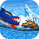 Car Eats Car: Winter Adventure Game  screen for extension Chrome web store in OffiDocs Chromium