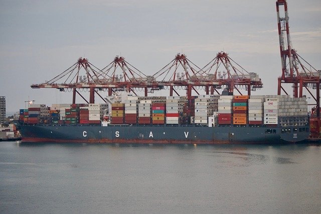 Free download Cargo Ship Port -  free photo or picture to be edited with GIMP online image editor