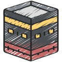 Cari Kiblat  screen for extension Chrome web store in OffiDocs Chromium