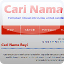 Cari Nama Bayi CariNamaBayi.com  screen for extension Chrome web store in OffiDocs Chromium