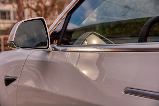 Free download car mirror reflection sunset tesla free picture to be edited with GIMP free online image editor