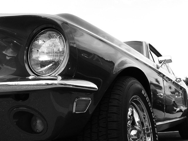 Free download Car Mustangs Classic Black And -  free photo or picture to be edited with GIMP online image editor