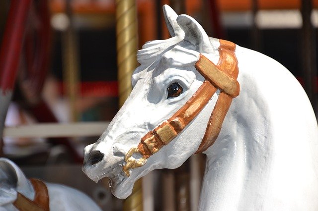 Download gratuito Carousel Horse Nostalgia - foto o immagine gratis da modificare con l'editor di immagini online di GIMP