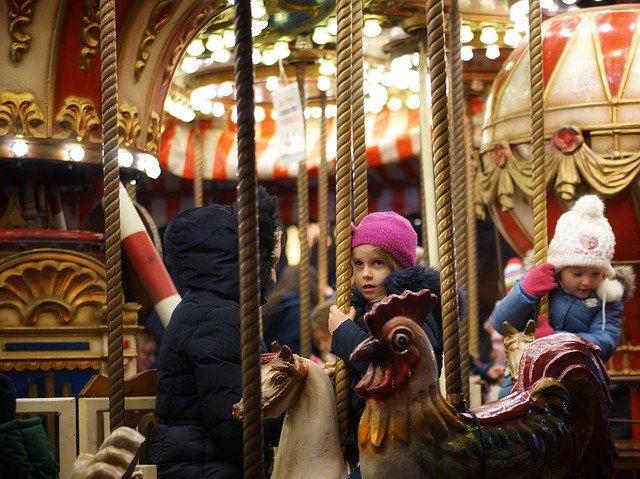 Free download Carousel Kids Fun -  free free photo or picture to be edited with GIMP online image editor