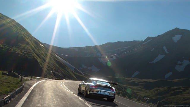 Free download car porsche road highway mountains free picture to be edited with GIMP free online image editor