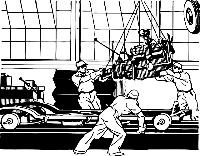 Free download Cars Manufacturing Assembly Line - Free vector graphic on Pixabay free illustration to be edited with GIMP free online image editor