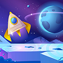 Cartoon Alien Planet Landscape  screen for extension Chrome web store in OffiDocs Chromium