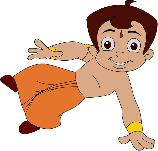 Free download Cartoon Character Funny Chhota -  free illustration to be edited with GIMP free online image editor