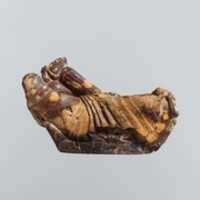 Free download Carved amber bow of a fibula (safety pin) free photo or picture to be edited with GIMP online image editor