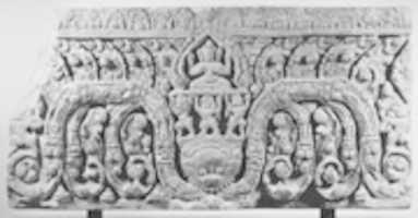 Free download Carved Lintel with Three-Headed Buddha free photo or picture to be edited with GIMP online image editor