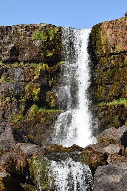 Descarga gratuita Cascade Nature Iceland - foto o imagen gratuita para editar con el editor de imágenes en línea GIMP