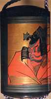 Free download Case (Inro) with Copied Design of the Kabuki Actor Ichikawa Danjuro free photo or picture to be edited with GIMP online image editor