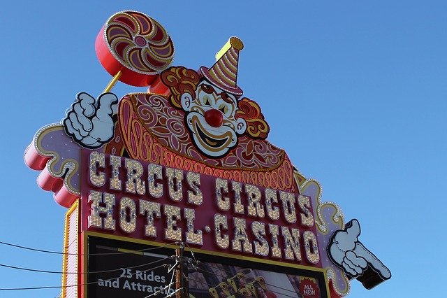 Free download Casino Las Vegas Circus -  free photo or picture to be edited with GIMP online image editor