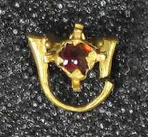 Free download Cast Earring with Ruby free photo or picture to be edited with GIMP online image editor
