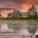 Castle along the stream  screen for extension Chrome web store in OffiDocs Chromium