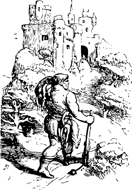 Free download Castle Building Man - Free vector graphic on Pixabay free illustration to be edited with GIMP free online image editor