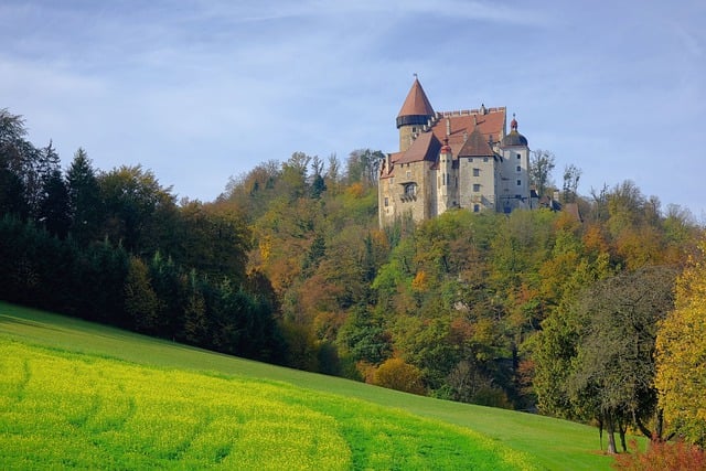 Free download castle fall autumnal autumn colors free picture to be edited with GIMP free online image editor