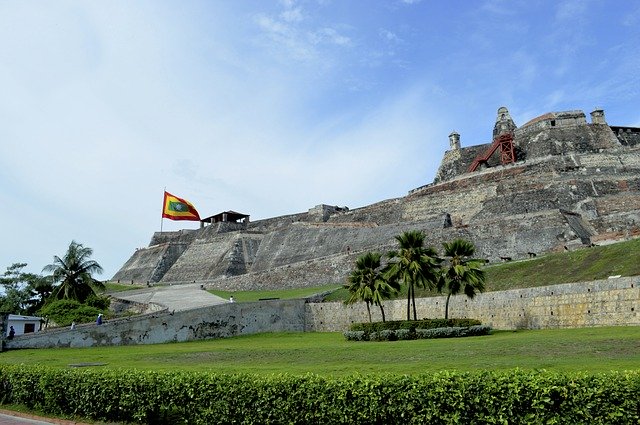 Free download Castle Of San Felipe Cartagena -  free photo or picture to be edited with GIMP online image editor
