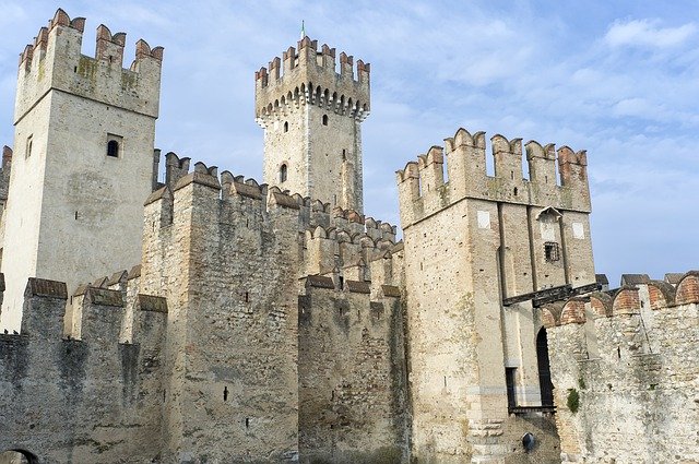 Free download Castle Sirmione Middle Ages -  free photo or picture to be edited with GIMP online image editor