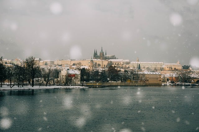 Free download castle snow prague city landscape free picture to be edited with GIMP free online image editor