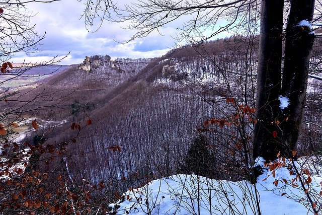 Free download castle snow winter panorama free picture to be edited with GIMP free online image editor