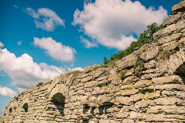 Free download castle stone old ruin clouds sky free picture to be edited with GIMP free online image editor