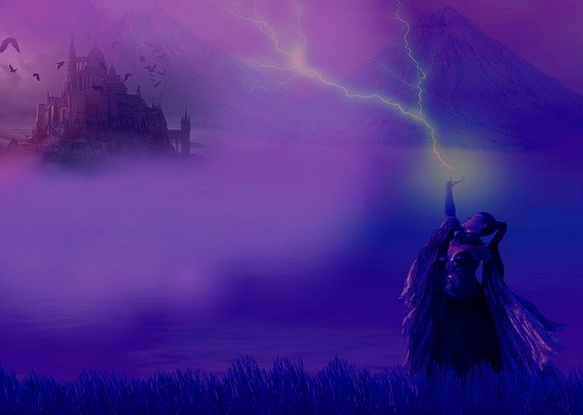 Free download Castle Witch Crows -  free illustration to be edited with GIMP free online image editor
