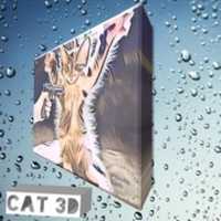 Free download cat 3D image free photo or picture to be edited with GIMP online image editor