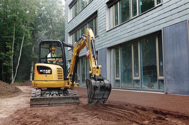 Free download cat 7d mini excavator caterpillar free picture to be edited with GIMP free online image editor