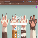 Cat footprints  screen for extension Chrome web store in OffiDocs Chromium