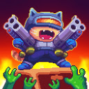 Cat Gunner Super Zombie Shoot Game  screen for extension Chrome web store in OffiDocs Chromium