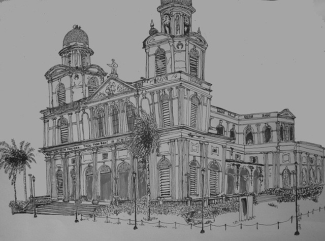 Free download Cathedral Managua -  free illustration to be edited with GIMP free online image editor