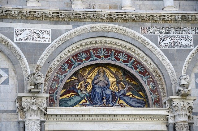 Free download Cathedral Of Pisa Mosaic -  free photo or picture to be edited with GIMP online image editor
